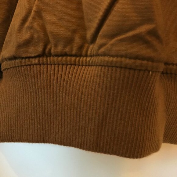 Men's TALL Size Levi's Sherpa-Lined Workwear Bomber Work Jacket Coat Brown XLT - Picture 11 of 13